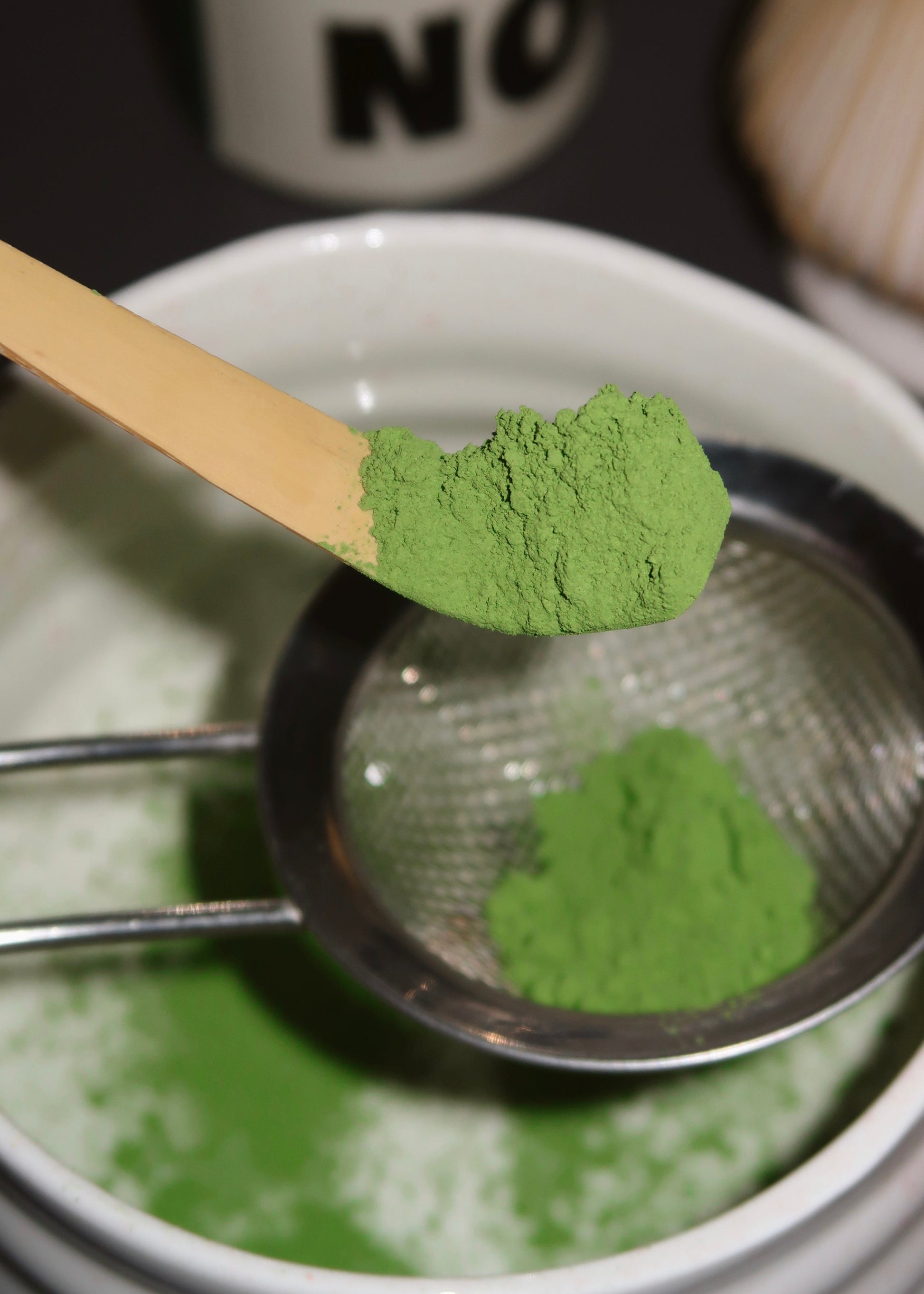 NOMU organic ceremonial grade matcha powder packaging from Uji Japan